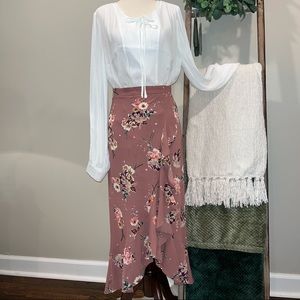 🪷 Iris MIDI/Maxi Floral Skirt